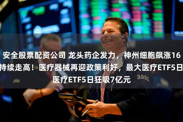 安全股票配资公司 龙头药企发力，神州细胞飙涨16%，药ETF持续走高！医疗器械再迎政策利好，最大医疗ETF5日狂吸7亿元